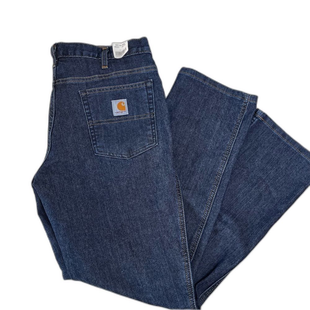 Carhartt Women’s Jeans Relaxed Fit Straight Leg Dark Wash 8S Utility Workwear